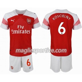 Completo Calcio Arsenal KOSCIELNY 6 Bambino Divisa Prima 2018/2019